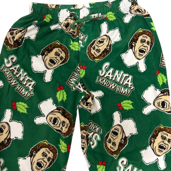 Buddy The Elf Movie Men's Size Small Sleep Pajama Pants Green - Picture 4 of 6